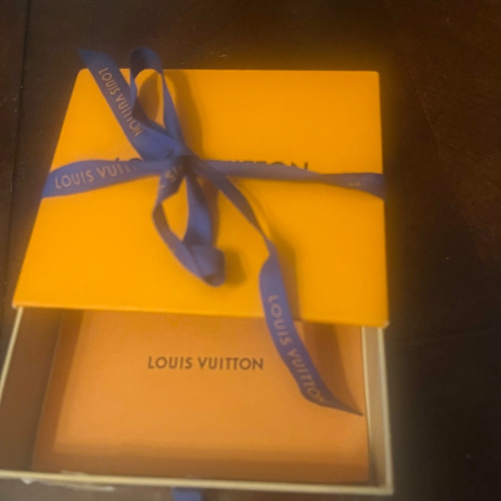 Louis Vuitton Gift Box with Blue Ribbon